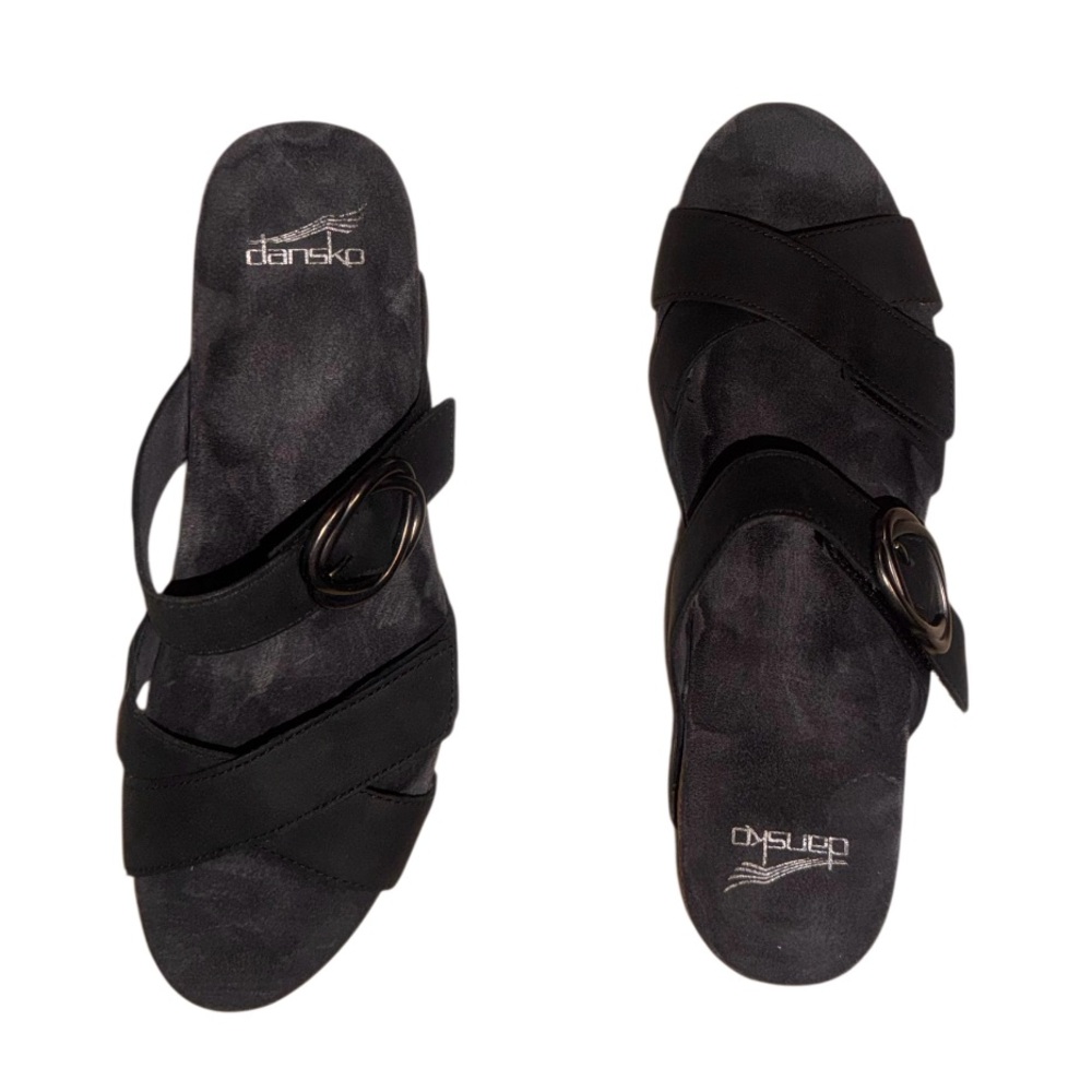 DANSKO SUSIE BLACK wedges women’s sandals size 41 11 - Picture 11 of 17